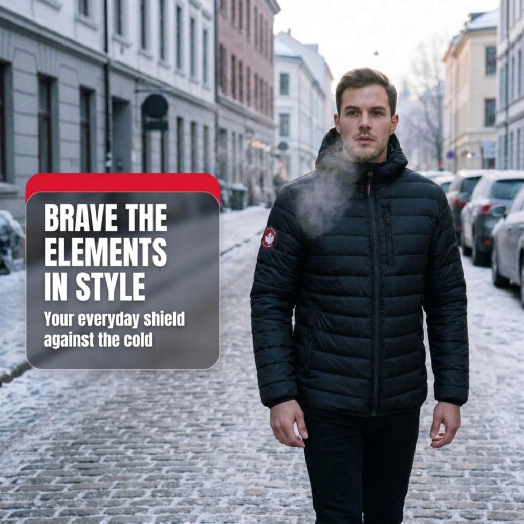 Mens Puffer Jacket - Packable, Lightweight Winter Coat