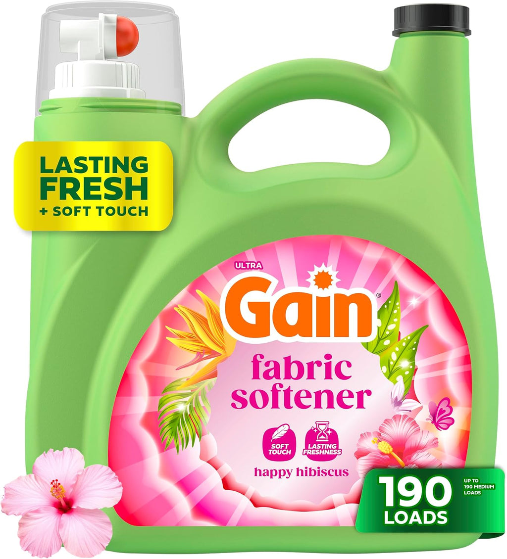 Liquid Laundry Fabric Softener, Laundry Conditioner, Long Lasting Scent, Softens, Freshness, Helps with Static &
