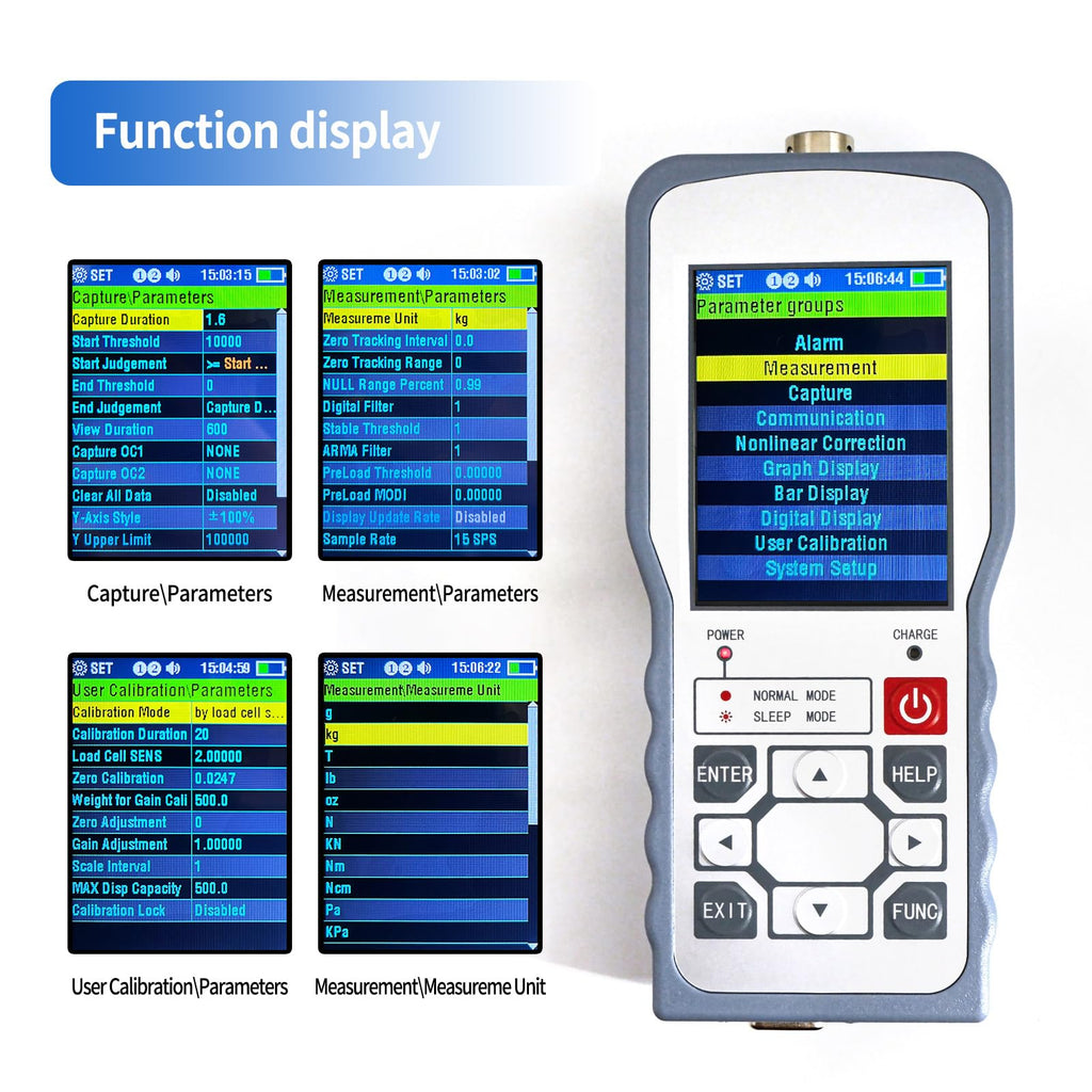 Digital Force Gauge with S Type Load Cell, 0-5T