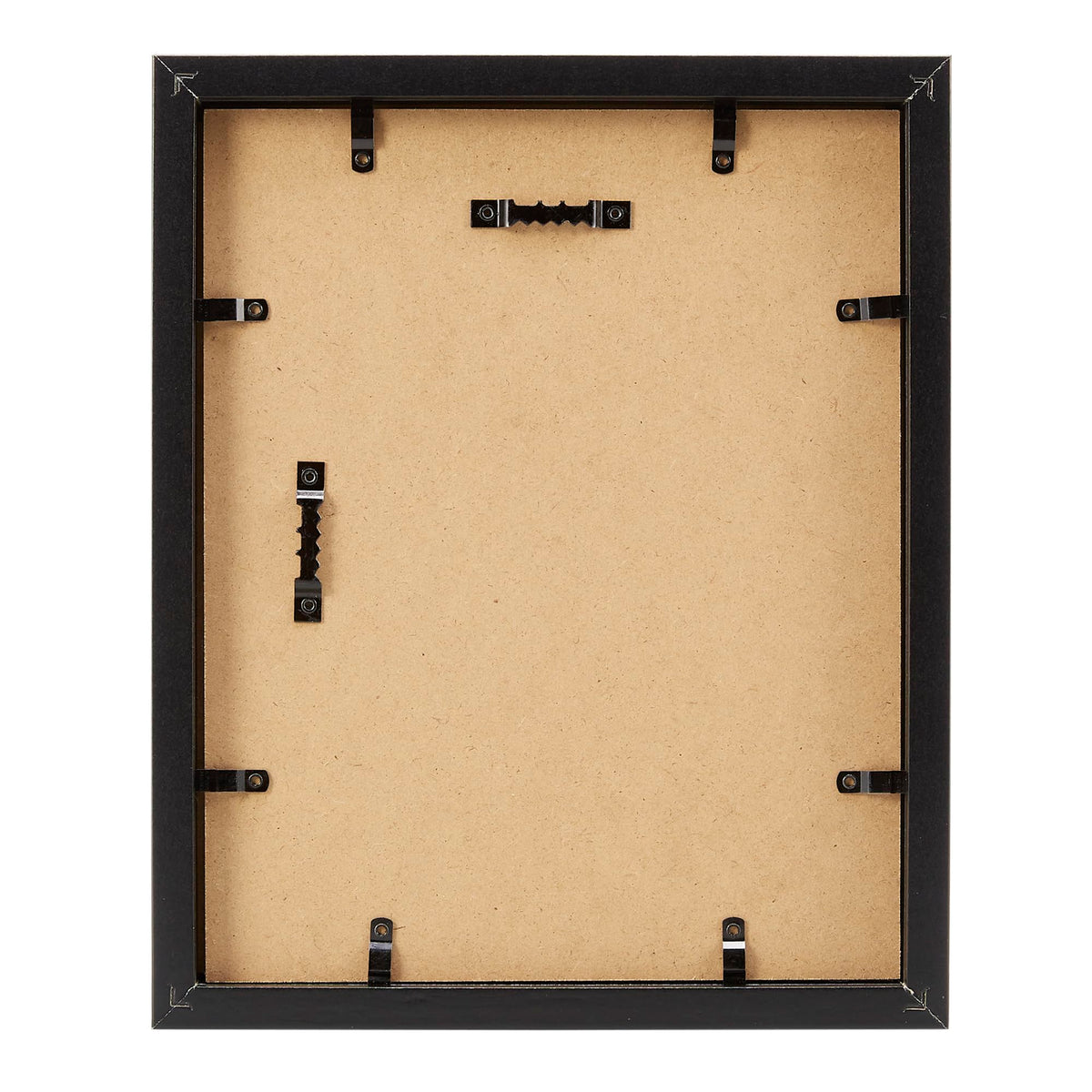 8" x 10" Rectangular Shadow Box Wood Frame for Photos, Art, and Memorabilia, Black, Tabletop Display