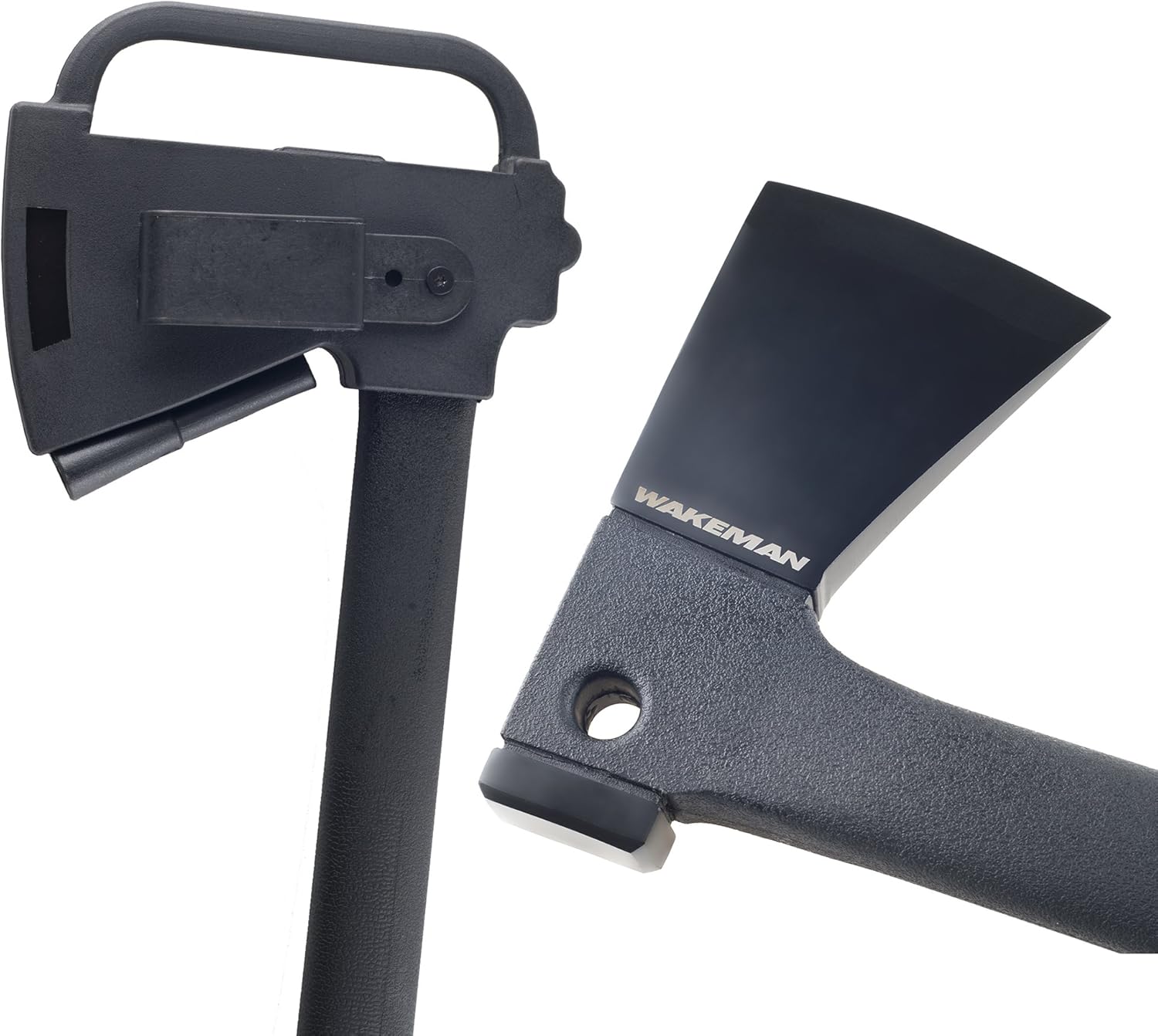 Camping Hand Axe and Survival Gear - Lightweight Hatchet with Nested Serrated Wood Saw Knife and Magnesium Fire