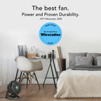630 Medium Air Circulator Fan, 3 Speed, Adjustable Tilt, Black