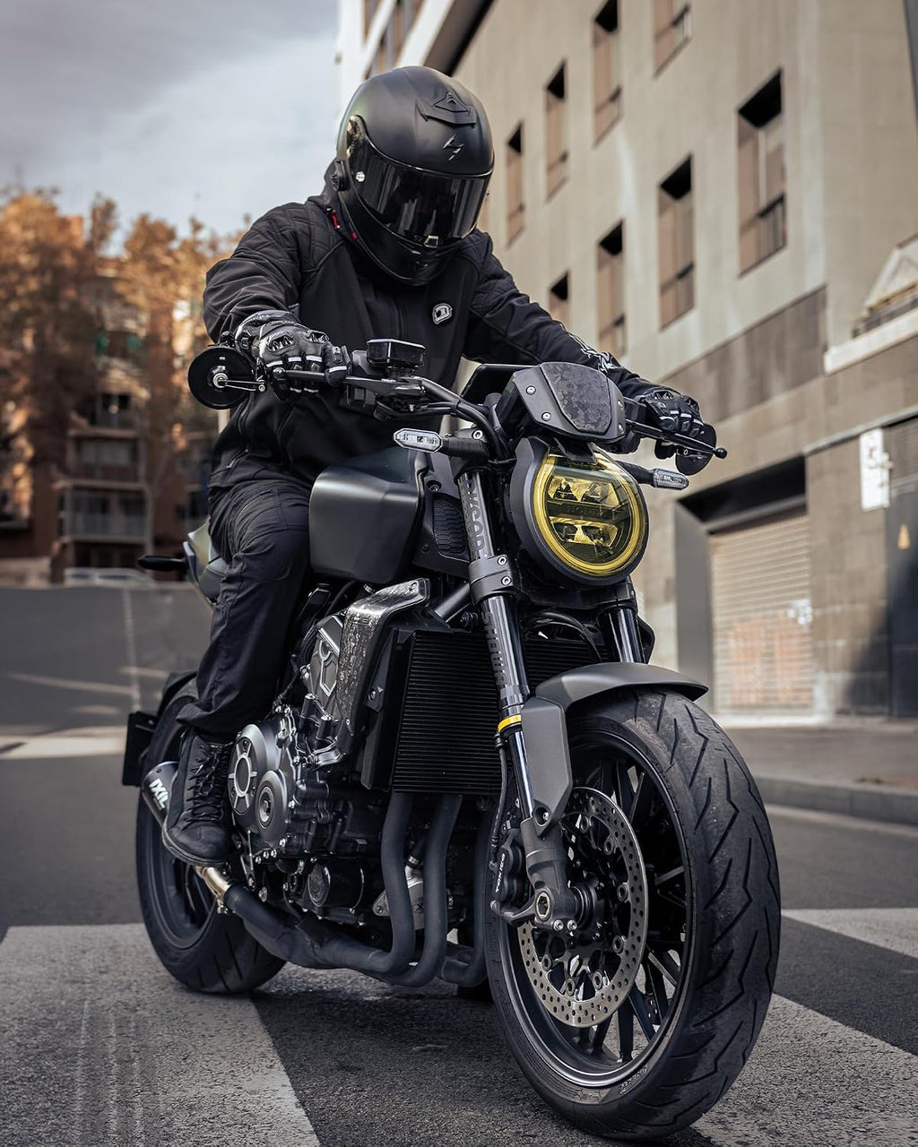 Motorcycle Jacket for Men, CE Certified 3-in-1 Riding Hoodie | CE Level 2 Armor, EVA Back Protector, Removable Liner