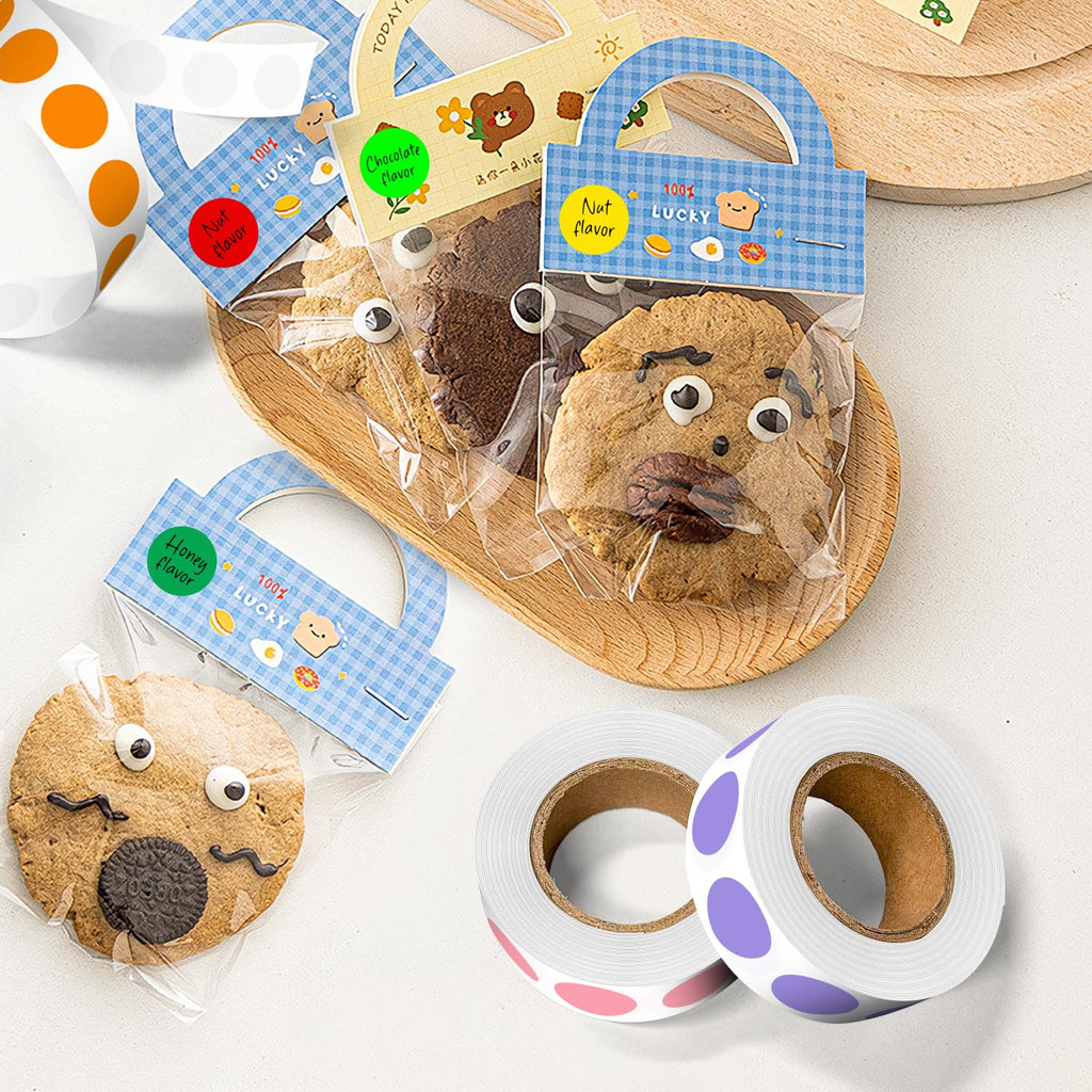 1/2 Inch 10 Colored Dot Stickers, 5000PCS Multi-Color Circle Labels