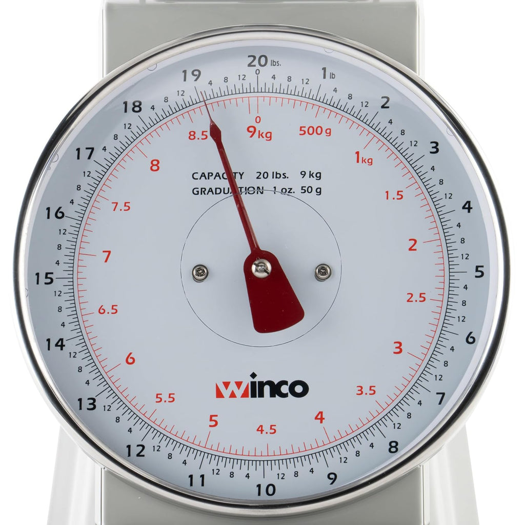 8" Clear Analog Receiving Stainless Steel Scale