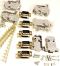5 Sets Crimp Type DB9 Male + Plastic Hoods + Pins D-Sub 9P Male Crimp Connector, Pin Hood Kit 5 DB9 Males + 5 Hoods + 50 Pins