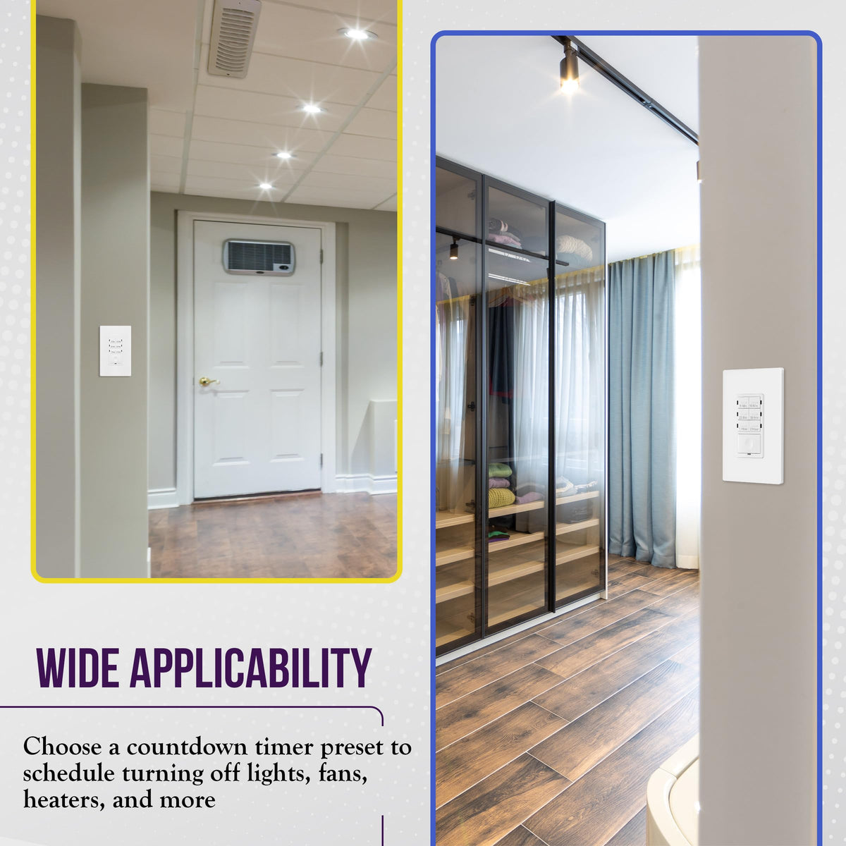 ENERLITES 2-Hour No Neutral Countdown Timer Switch for Bathroom Fans