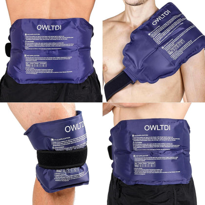 Ice Packs Soft Flexible Gel Pack for Injuries Reusable Cold Hot Therapy for Shoulder Knee Back Elbow Leg Hip Arm for