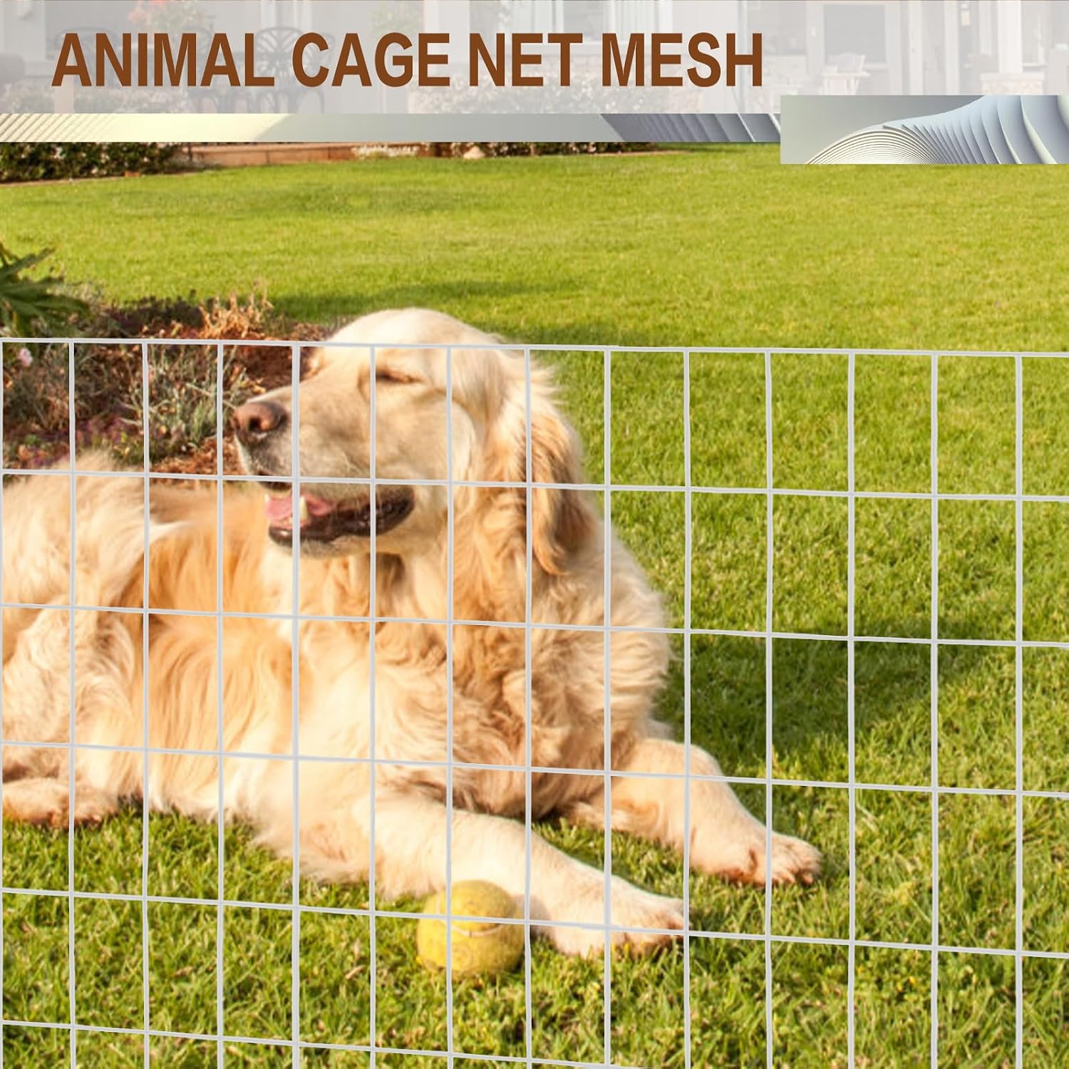 4 ft x 100 ft Galvanized Welded Wire Fence, 16GA Garden Chicken Wire Fence Roll, Mesh Size 2" x 4"Hardware Cloth