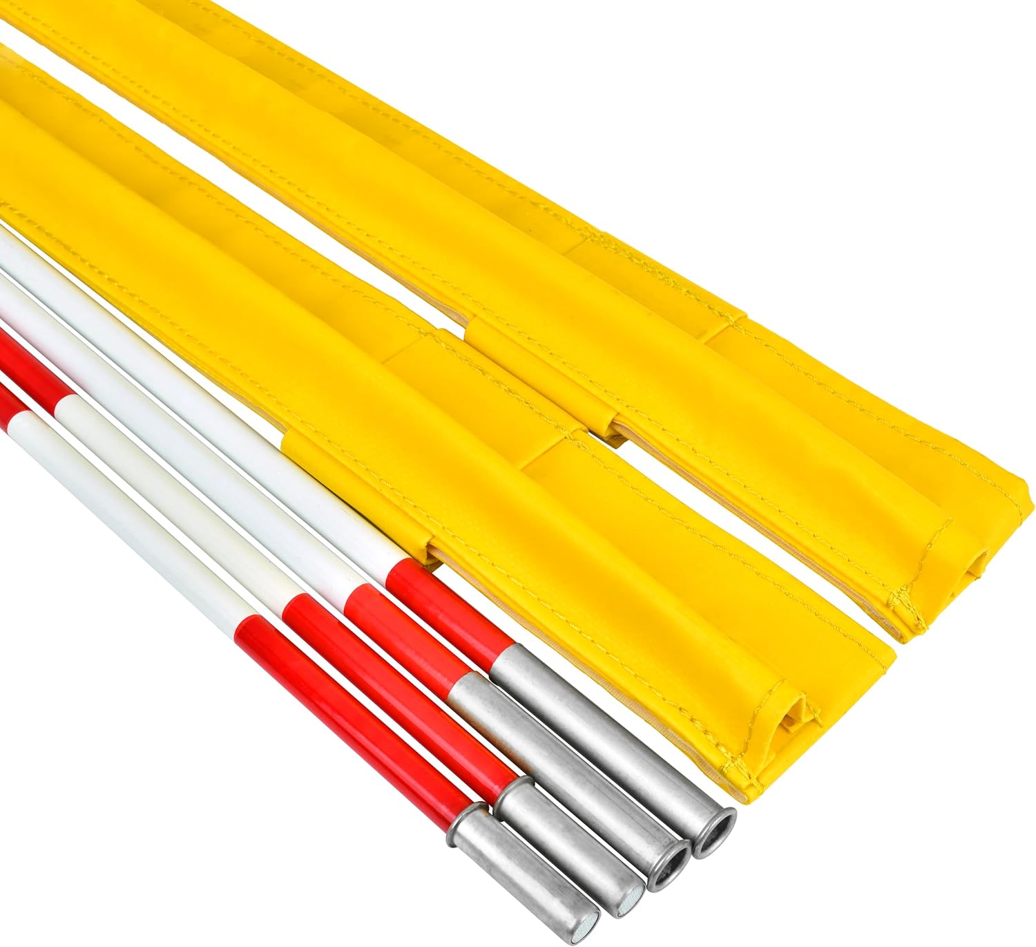 Volleyball Antenna Set with Fiberglass Poles and Sleeves for Indoor and Beach Volleyball net