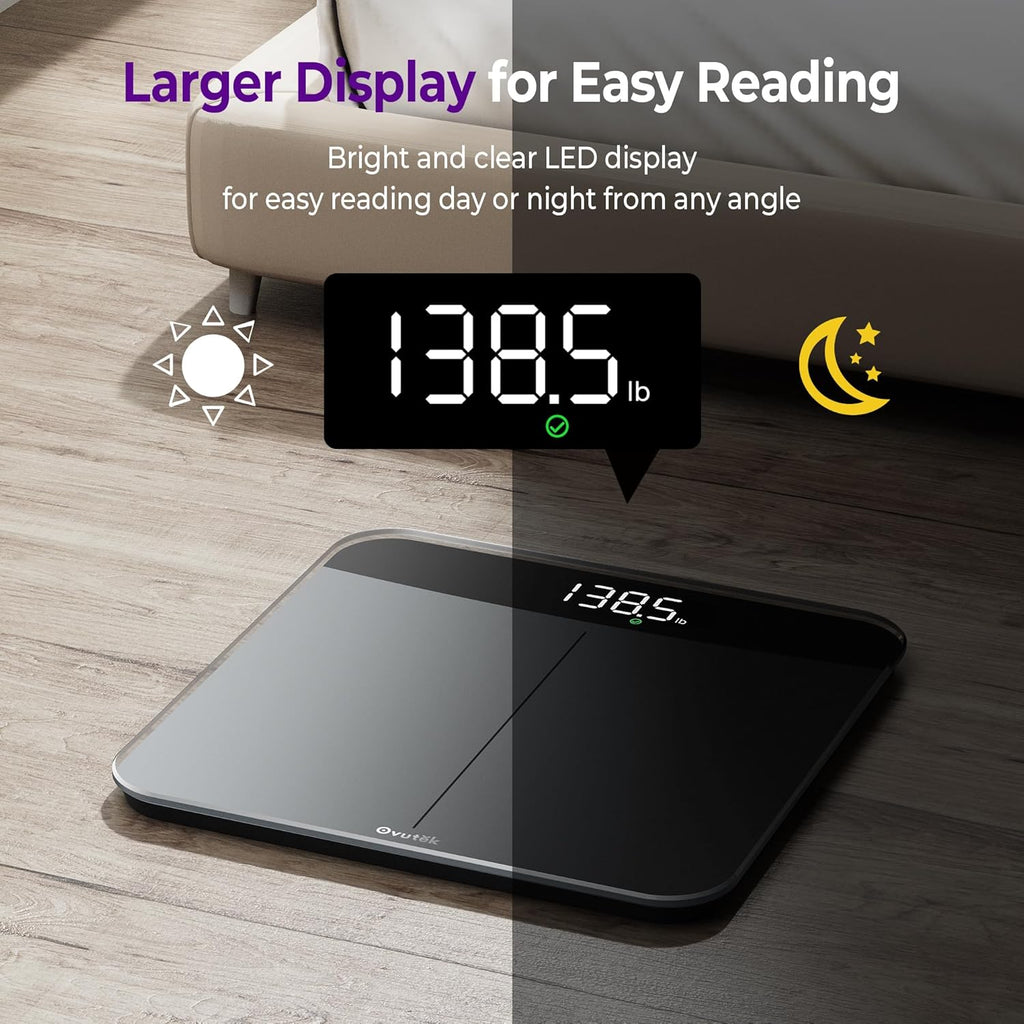 Bathroom Scales Digital Weight, Topnotch Quality 450lb Weight Scale, Most Accurate to 0.05lb, Automatic Weighing