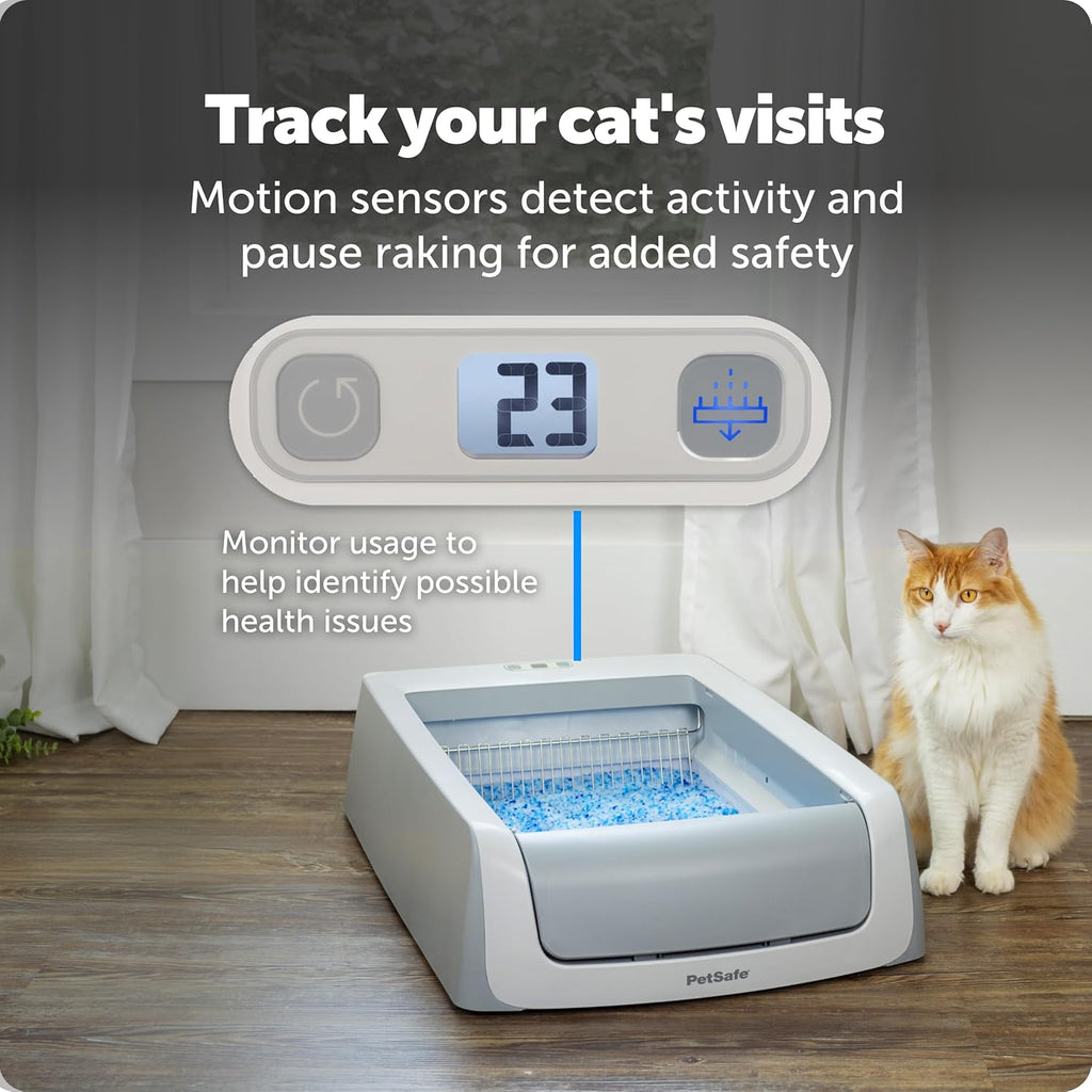 ScoopFree Crystal Pro Legacy Self-Cleaning Litter Box, Uncovered