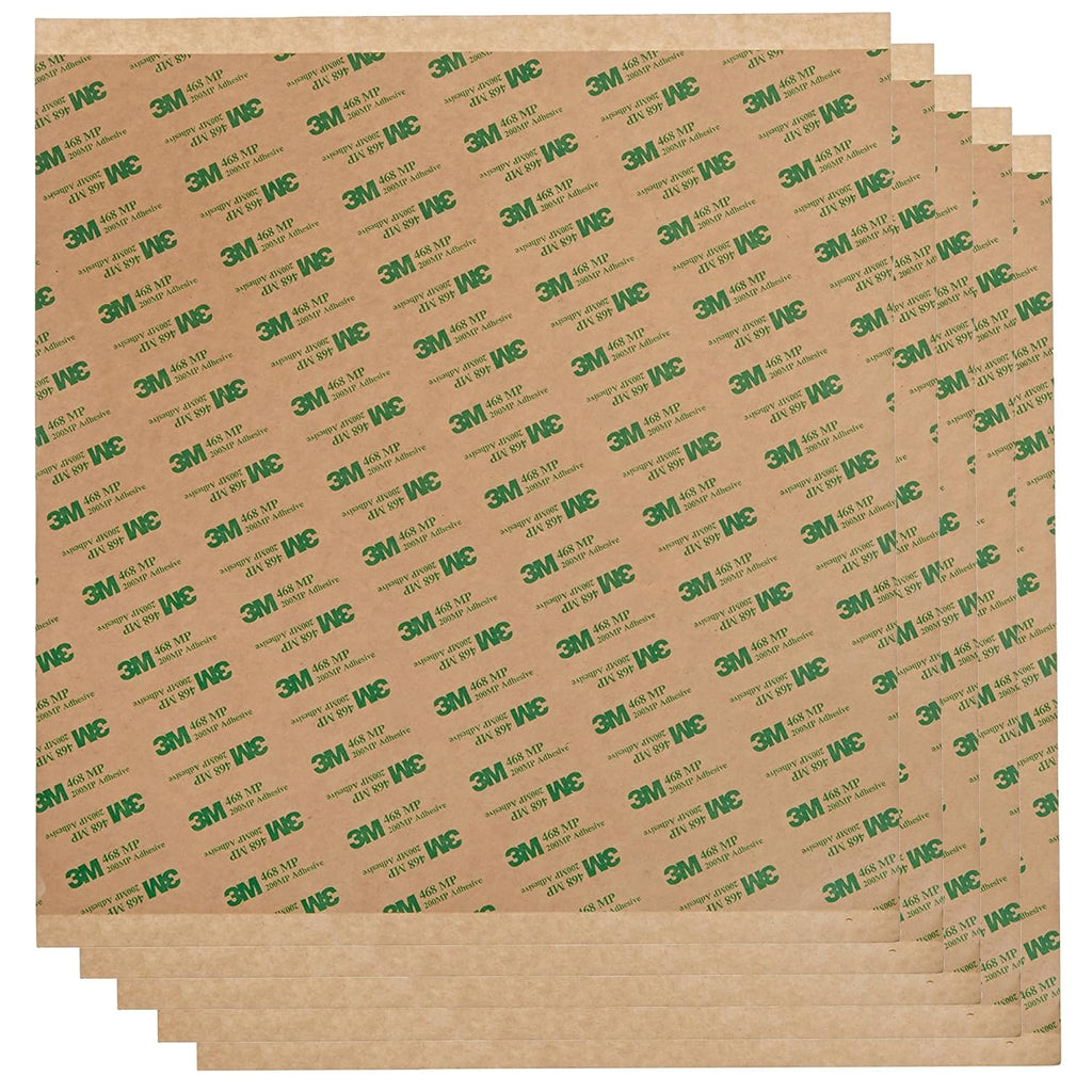 Double Sided Transfer Sheet, 468MP Adhesive Transfer Tape, 12in x 12in (5-Pack)