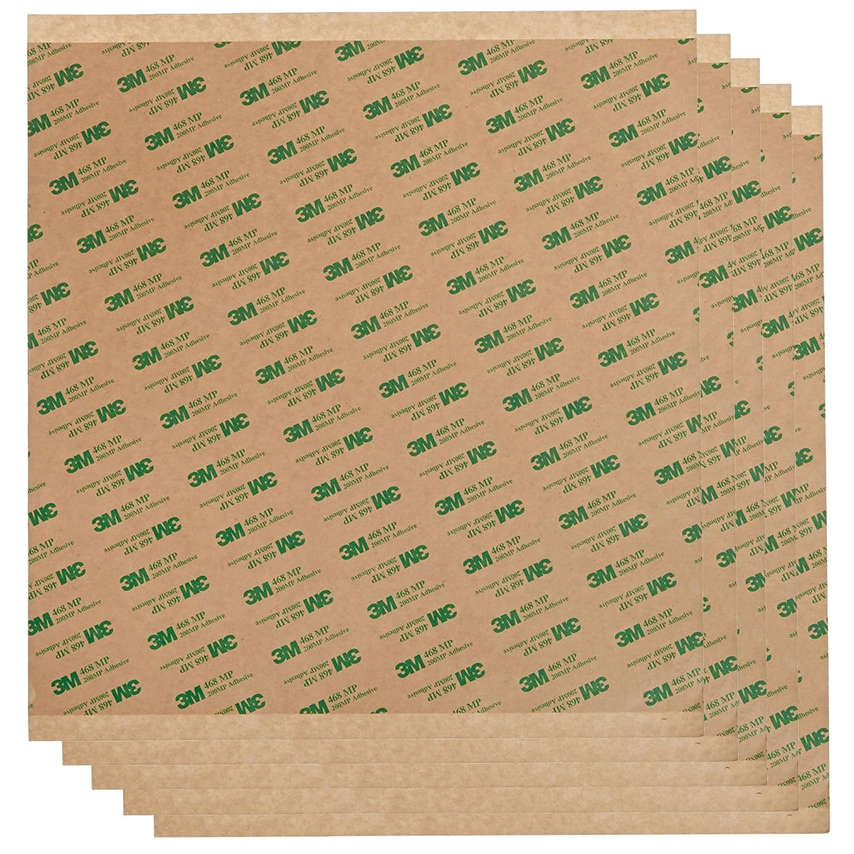 Double Sided Transfer Sheet, 468MP Adhesive Transfer Tape, 12in x 12in (5-Pack)