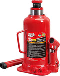 T92003B Torin Hydraulic Welded Bottle Jack, 20 Ton (40,000 lb) Capacity, Red