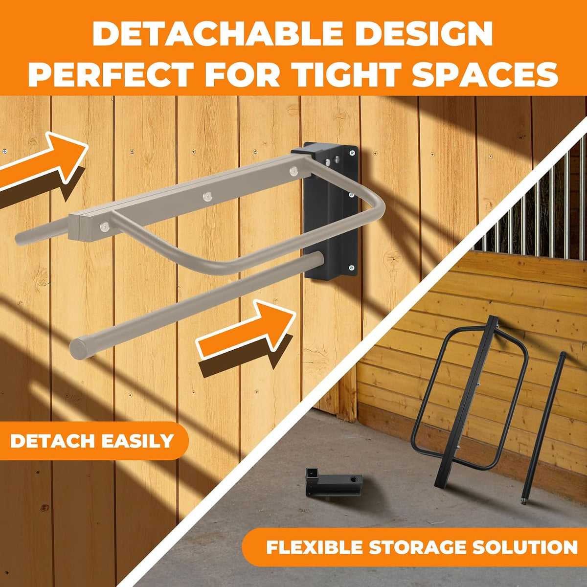 1 Pack Thickened Saddle Rack,Wall Mounted Saddle Stand with Pad Bar