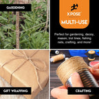 Jute Twine - 3 Ply Brown Roll 150 Feet Natural Jute String for Crafts, Packaging, Wrapping, Decorative Rope Cord for
