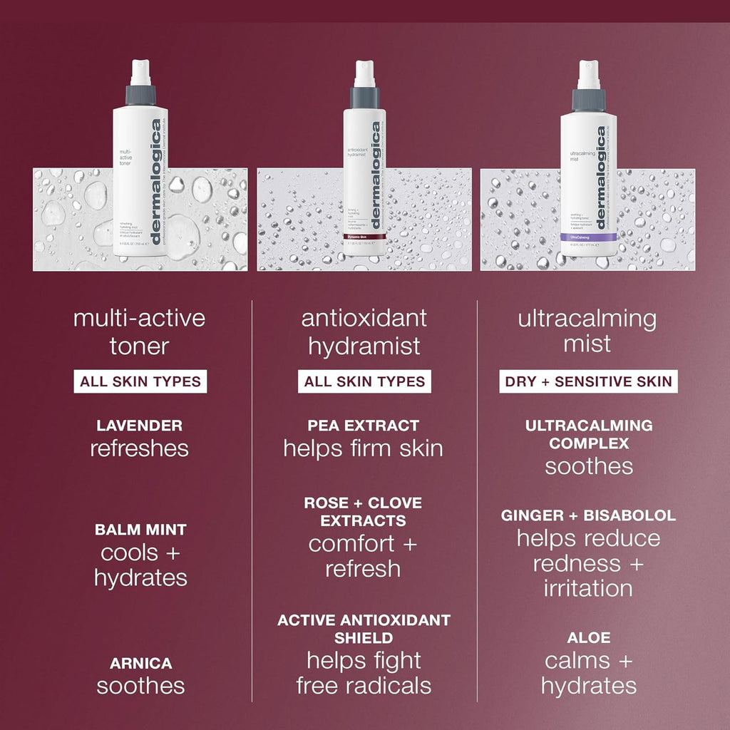 Dermalogica Antioxidant Hydramist, Anti-Aging Toner Spray | Helps Firm Skin with Pea Extract, Hydrates to Reduce Fine