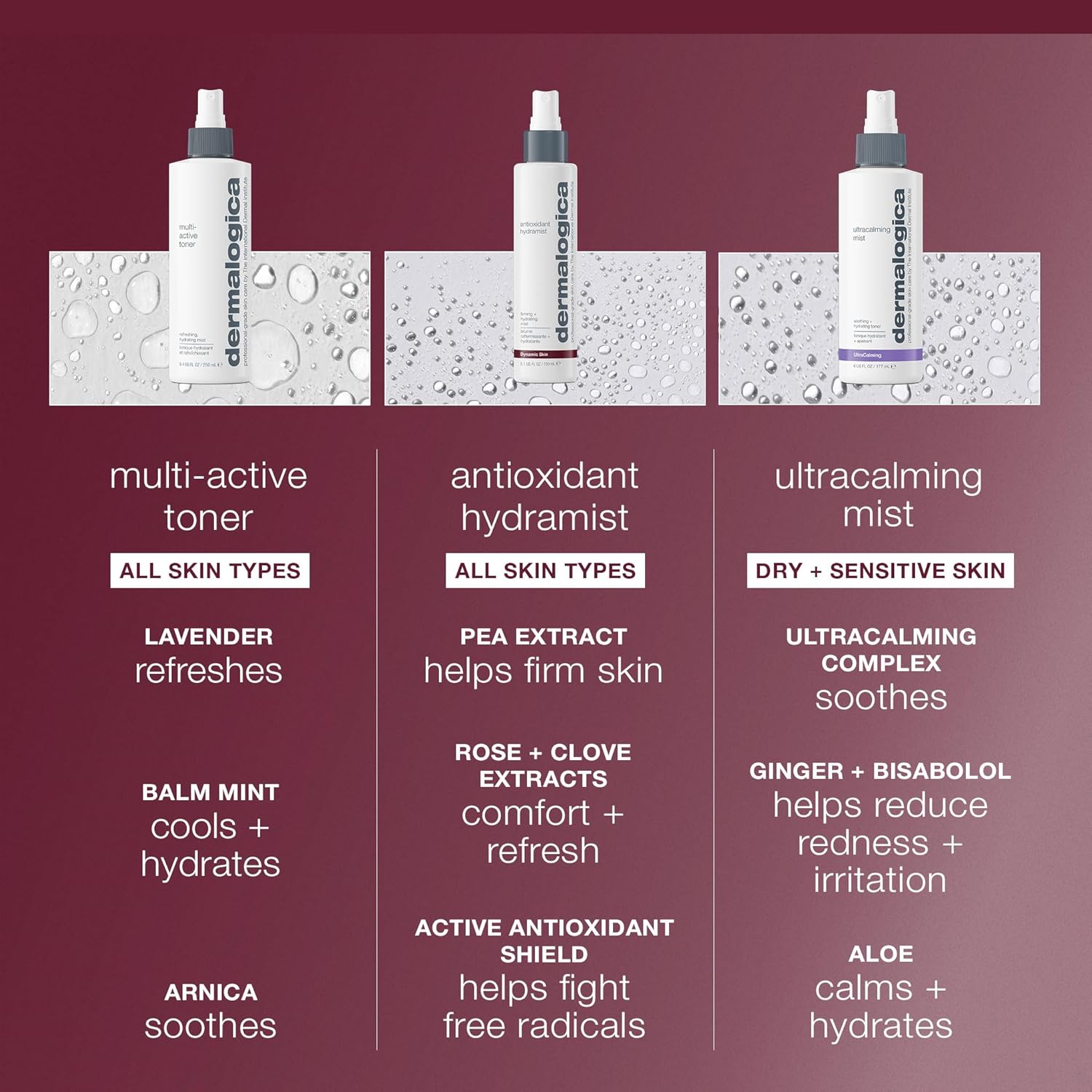Dermalogica Antioxidant Hydramist, Anti-Aging Toner Spray | Helps Firm Skin with Pea Extract, Hydrates to Reduce Fine