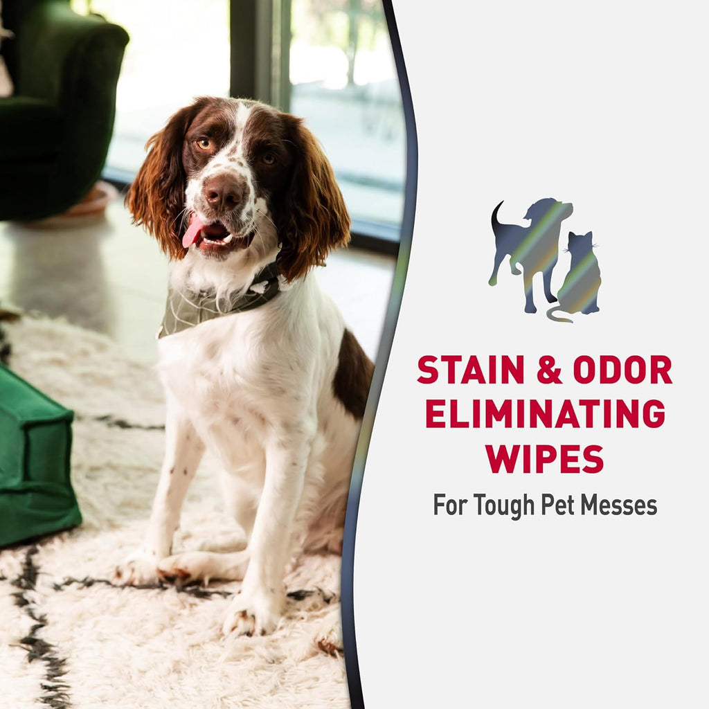 Advanced Pet Stain & Odor Eliminating Wipes, 30 Count