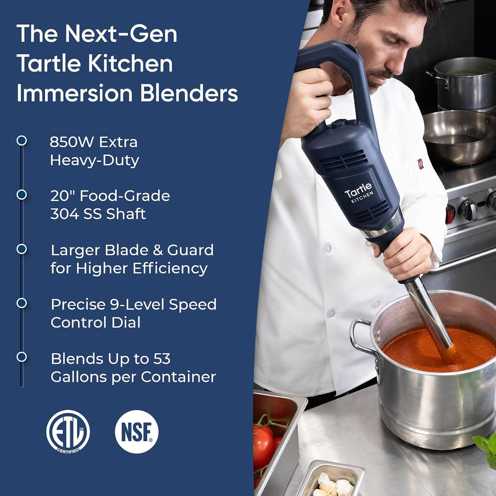 TK Commercial Immersion Blender 850W X-Heavy Duty for Restaurant 2026-20"