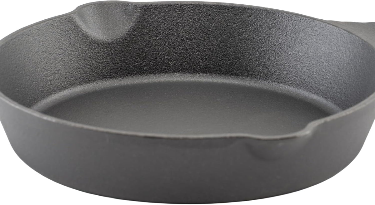 8" Black Cast Iron Skillet with Handle