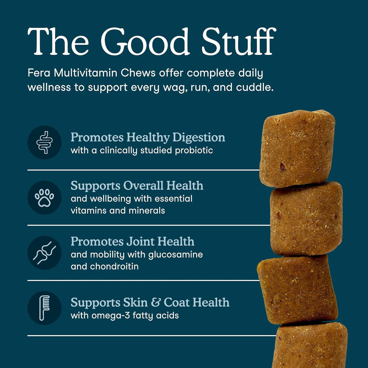 Dog Multivitamin Chews with Probiotics, 30 Chews