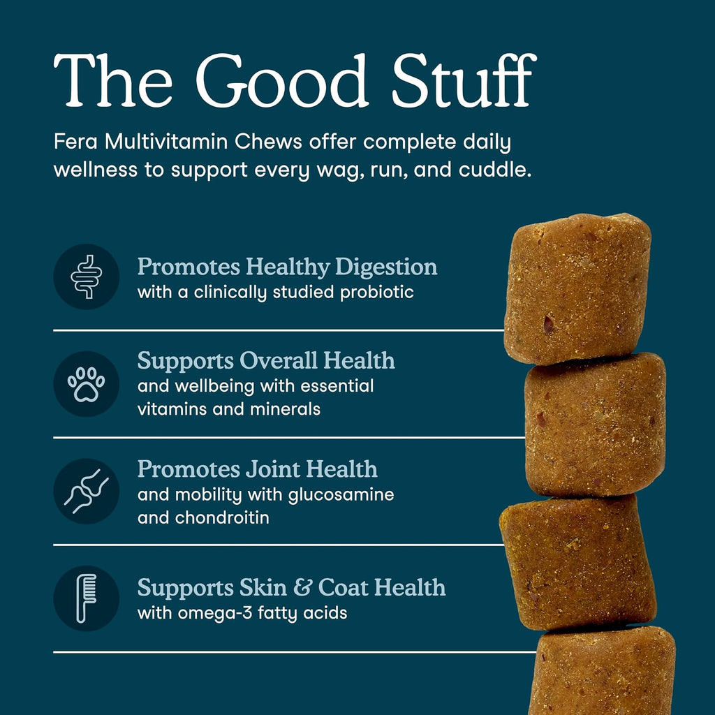 Dog Multivitamin Chews with Probiotics, 90 Chews