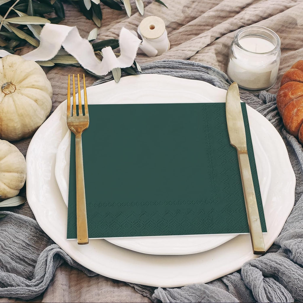 120 Pack Fall Cocktail Napkins Disposable Paper Beverage Napkins