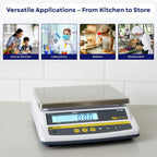 Digital Food Scale – Commercial Kitchen Scale with Rechargeable Battery, NTEP Class III Legal for Trade Scale, Large