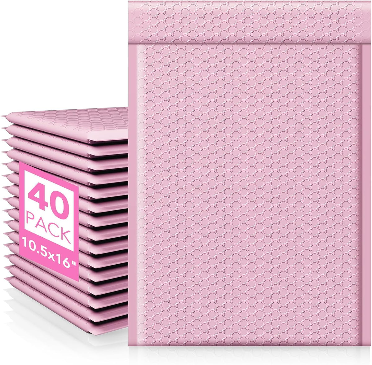 Large Bubble Mailers 10.5x16 Inch 40 Pack Thick Padded Envelopes
