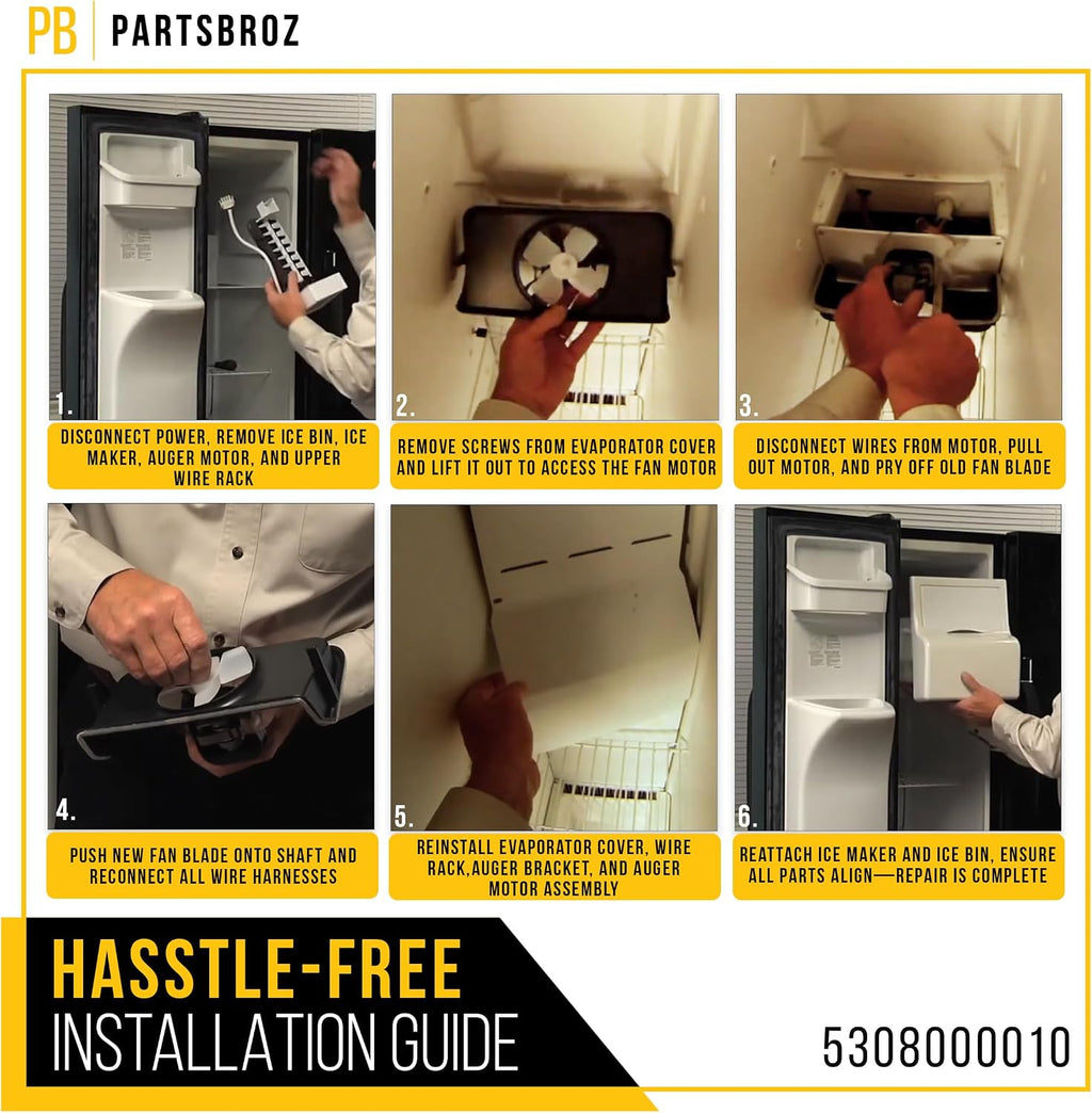 Refrigerator Evaporator Fan Blade for Electrolux EI23BC80KS1