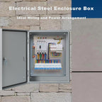 Waterproof Electrical Enclosure 12 x 10 x 6'', Electrical Junction Box with Reinforced Lock, Outdoor Electrical Box Weatherproof