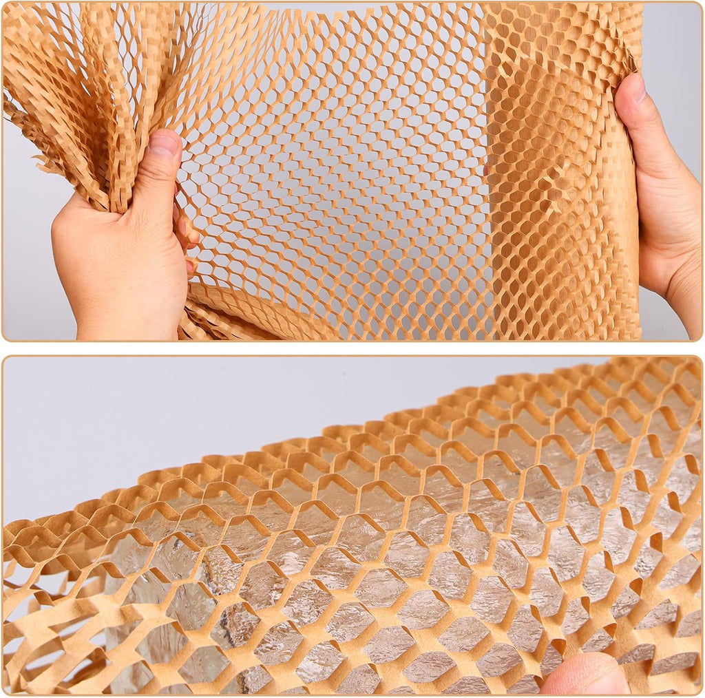 Honeycomb Packing Paper 12" x 600', Bubble Cushioning Wrap for Packing/Shipping/Moving, Eco-Friendly Bubble Packing