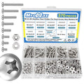 #6-32 x 3/16" to 1" Phillips Pan Head Machine Screws Kit with Nuts Washers