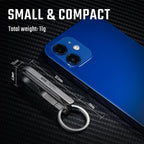 KM03 Titanium Keychain Clip Belt Loop Key Holder with Removable Key Ring for Duty Belt