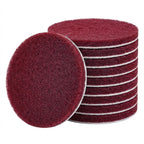 10 Pack 6 Inch 400 Grit Hook and Loop Scrubber Scouring Pads