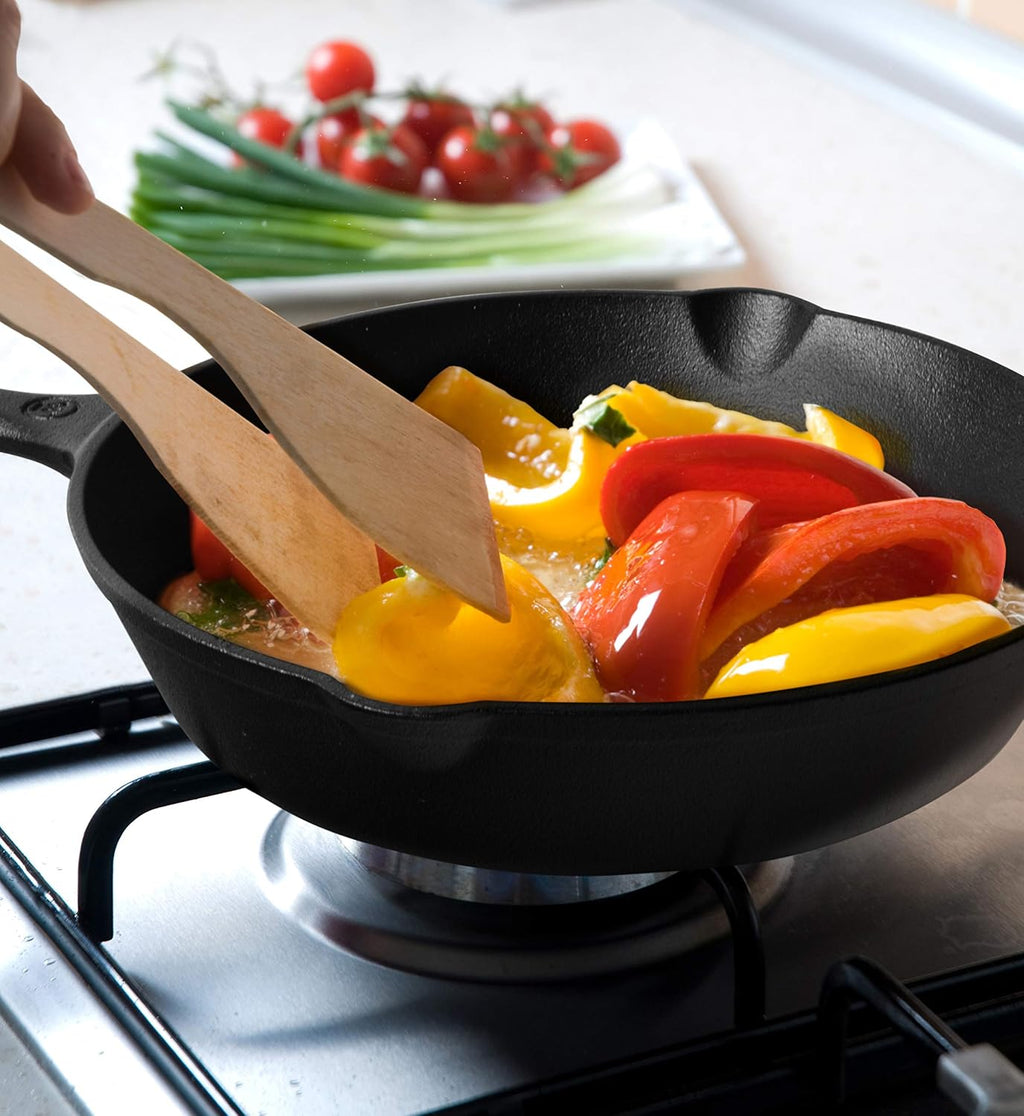 8-Inch Cast Iron Skillet, Pre-Seasoned, CHFS800