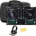 DJ-202 DJ Controller Bundle with Case, Headphones, and Austin Bazaar Polishing Cloth
