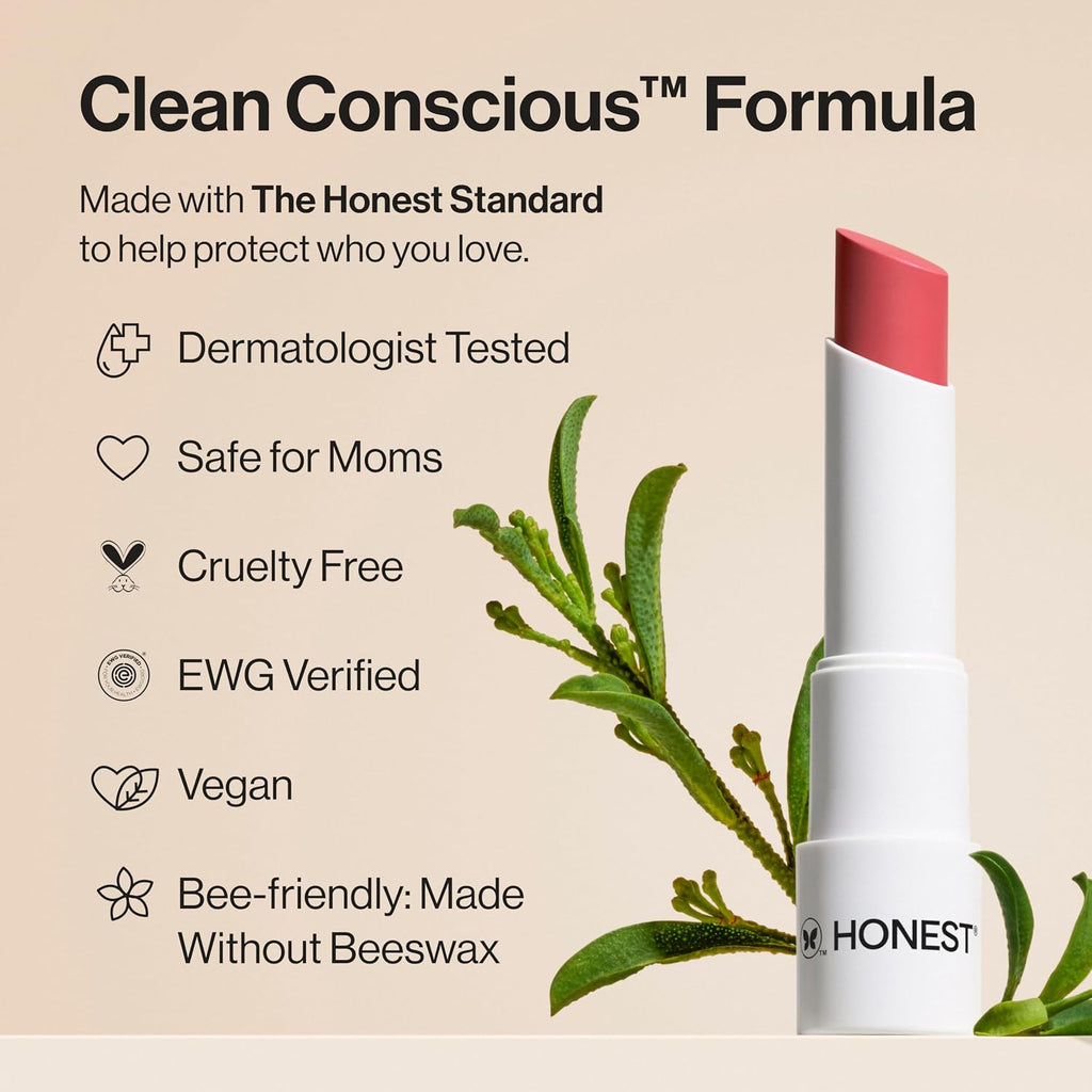 Moisturizing Vegan Tinted Lip Balm, Antioxidant-Rich, Melon
