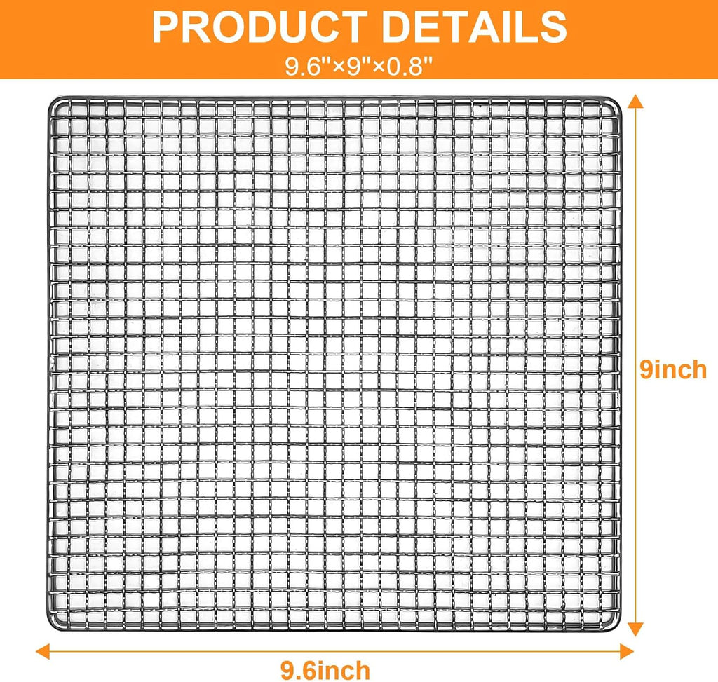 5PCS Dehydrator Mesh Trays for COSORI Food Dehydrator 5 Stainless Steel Trays Dryer Machine, 9.6''x9''x0.8''
