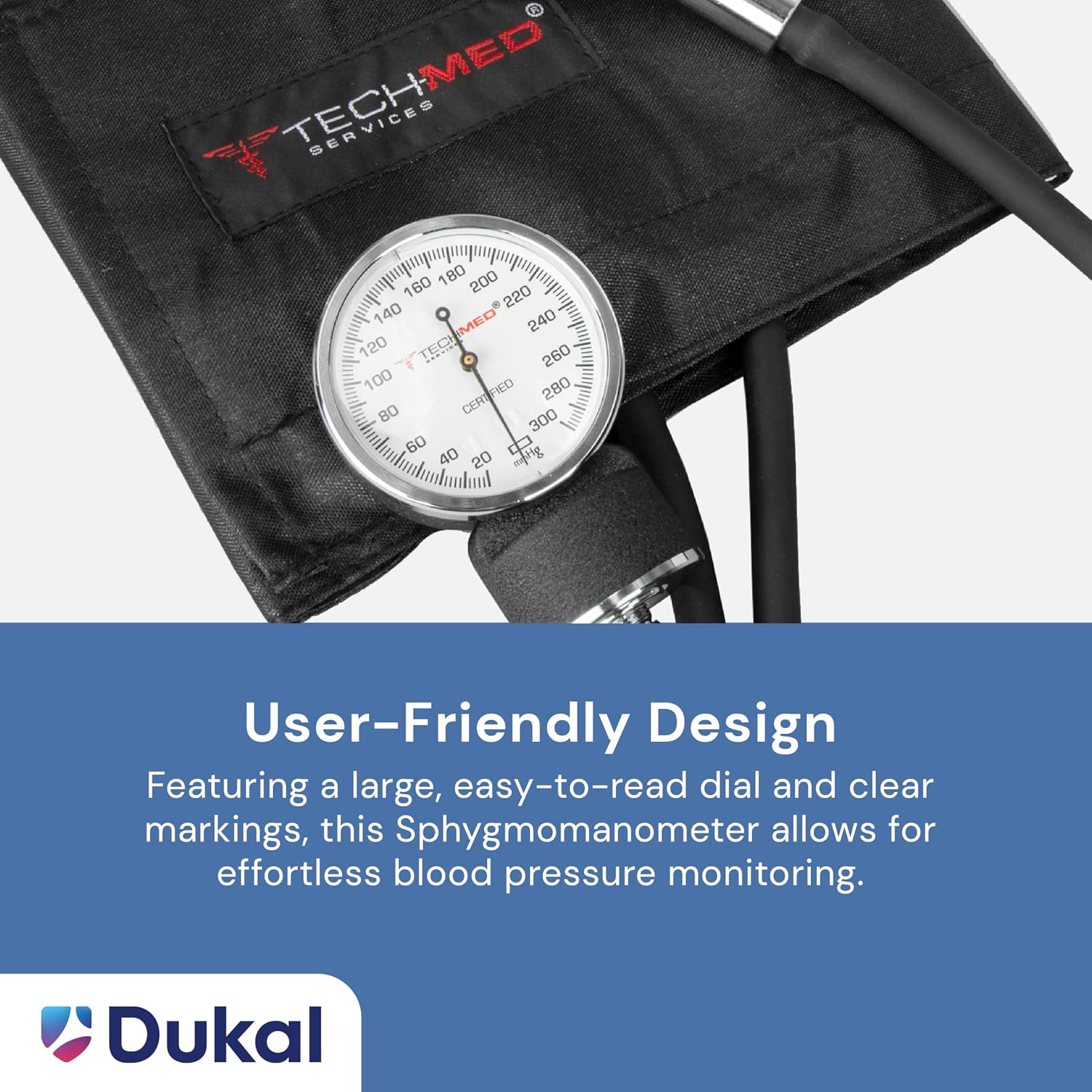 Standard Manual Blood Pressure Cuff | Precise Monitoring Blood Pressure Cuff Manual and Sphygmomanometer | Black