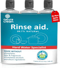 Dishwasher Rinse Aid Cleaner Non-Toxic Unscented 8oz (3 Pack)