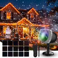 Halloween Projector Lights Outdoor, RGBW Christmas Snowfall Projector Light Rotating Falling Snow Projector with