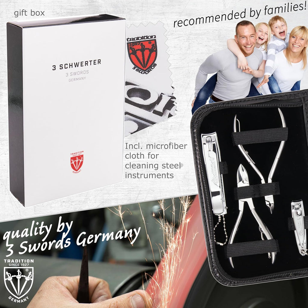 brand quality 10 piece manicure pedicure grooming kit set for professional finger & toe nail care scissors clipper