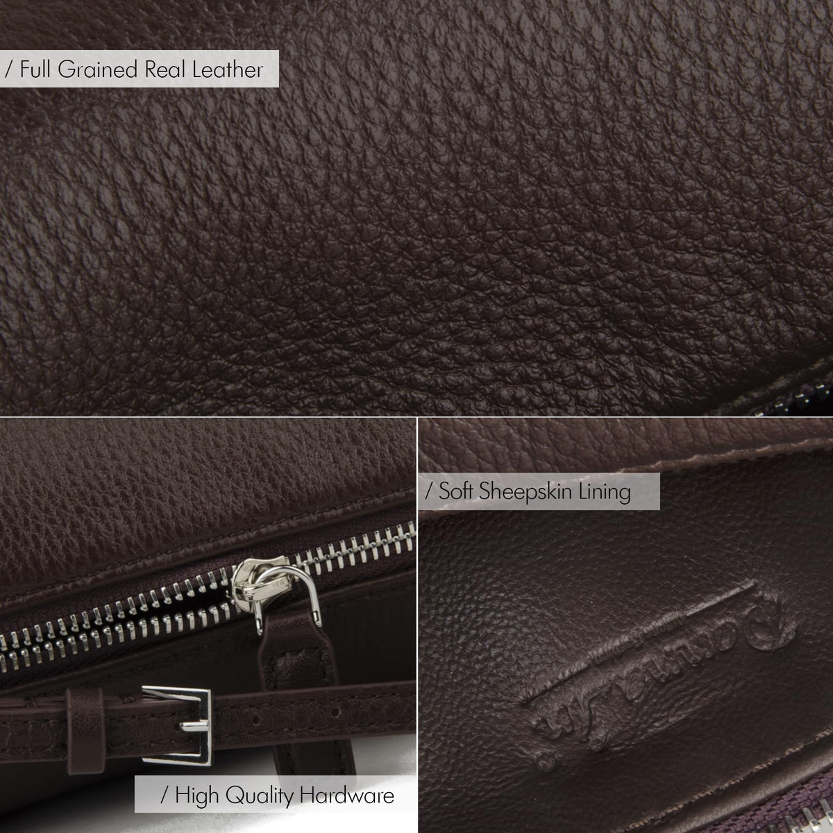 Premium Full-Grained Leather Crossbody Purses for Women