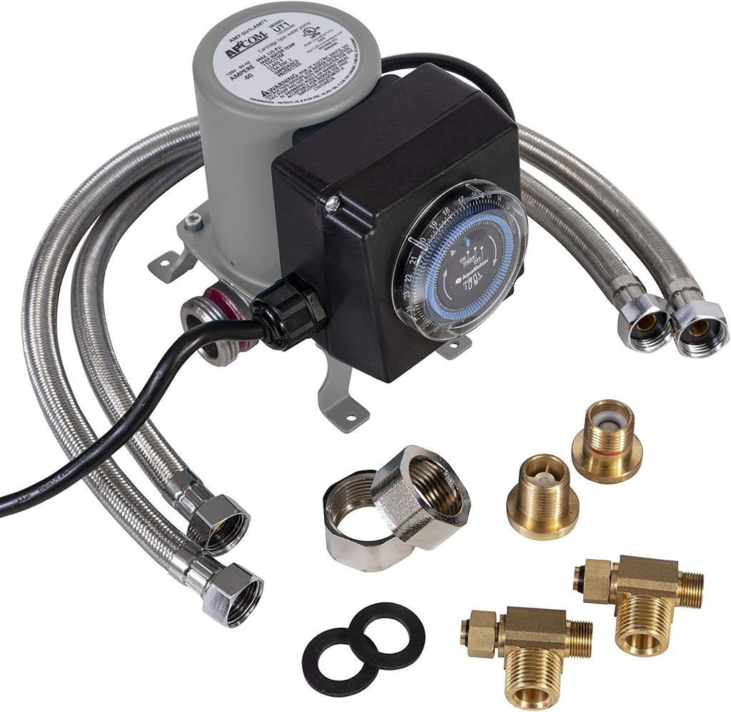 APCOM UT1 Hot Water Recirculation Pump | Under Sink | For Tank Heaters