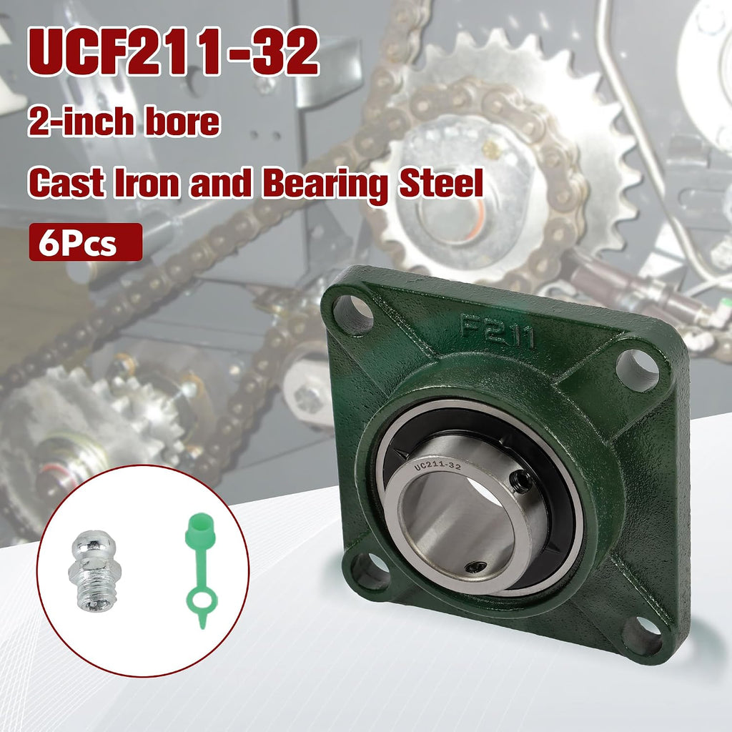 findmall UCF211-32 Pillow Block Bearing Units 2 Inch Bore