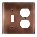 ENERLITES Combination Toggle Switch & Duplex Receptacle Metal Wall Plate