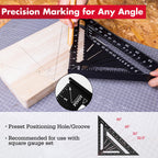 Arrow Aluminum Alloy Rafter Square, 12-Inch Carpenter Square Layout Tool